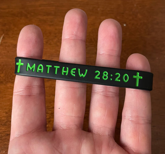 Matthew 28:20: "I Am With You Always" Wristbands
